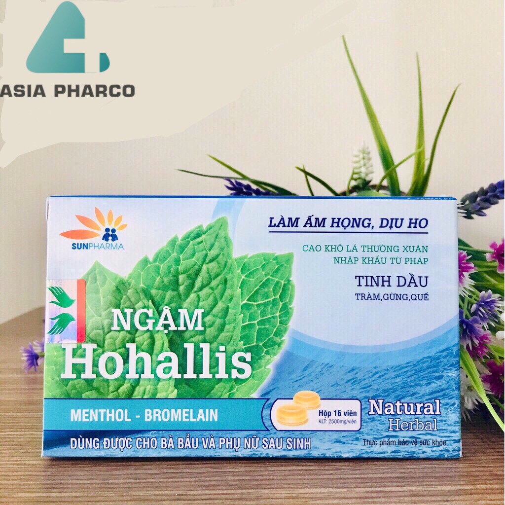 Ngậm HOHALLIS - Làm Ấm Họng, Dịu Ho