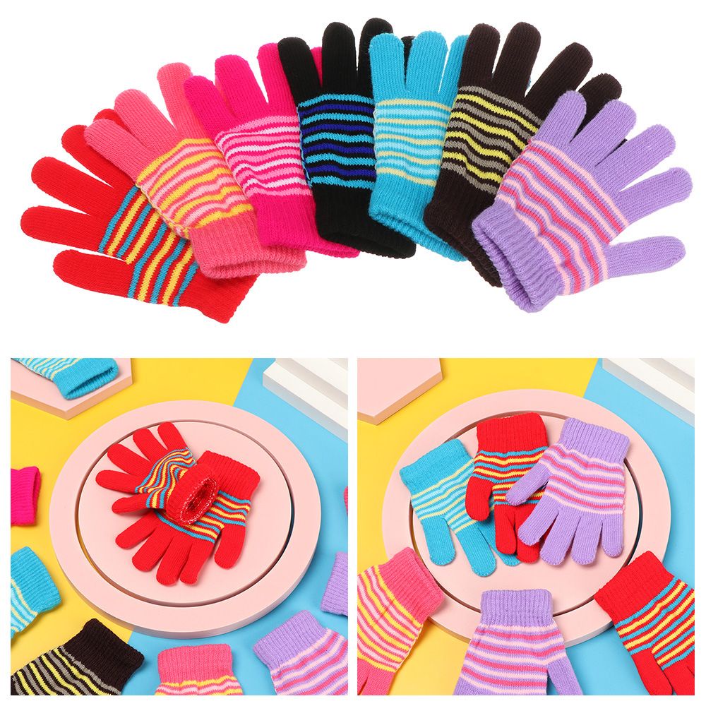 Găng tay giữ ấm mùa đông in họa tiết hoạt hình cho bé