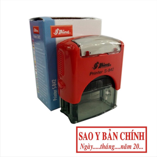 Dấu Sao y bản chính Có Ngày Tháng Năm Shiny Printer S-222