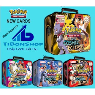 Đồ Chơi bộ thẻ bài hộp sắt Pokemon