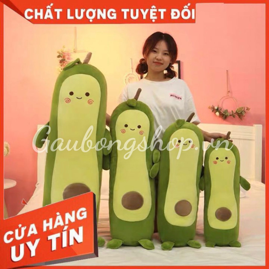 Gấu Bông Quả Bơ Làm Gối Ôm Cho Bé size siêu siêu to 75cm/1m/1m2 gaubongshop.vn - m043