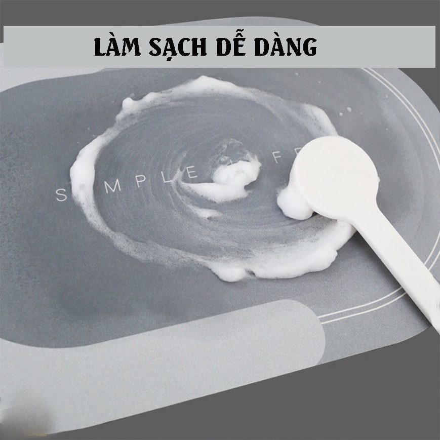 Thảm lau chân siêu thấm, hút nước nhanh, thảm nhà tắm chống trơn trượt cao cấp