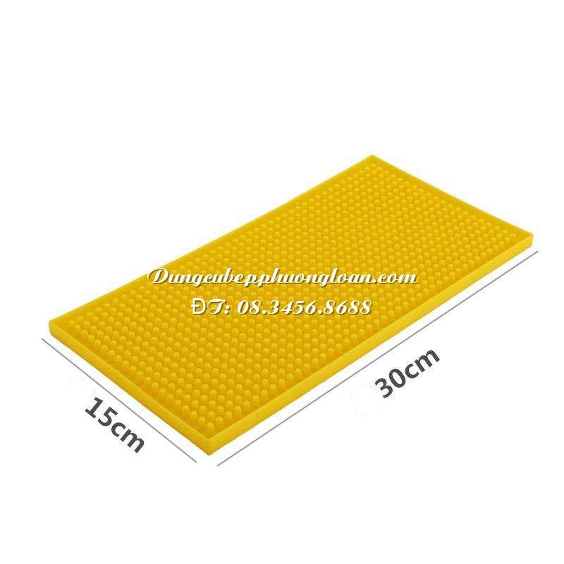 Thảm Lót Cao Su Quầy Bar 15x30 cm hàng dầy (Rubber Bar Mat)