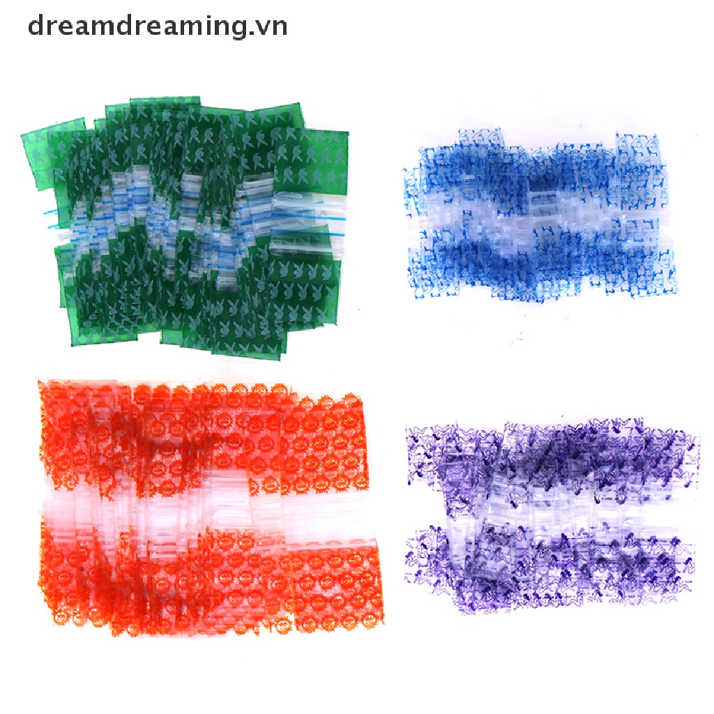 Bộ 100 Túi zip Nhỏ 1.6X2 / 1.8X2.5 / 2.5X3 / 3X4Cm