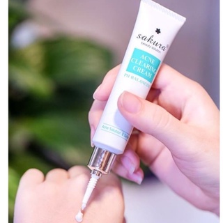 [CHÍNH HÃNG SAKURA] KEM SAKURA ACNE CLEARING CREAM 25GR