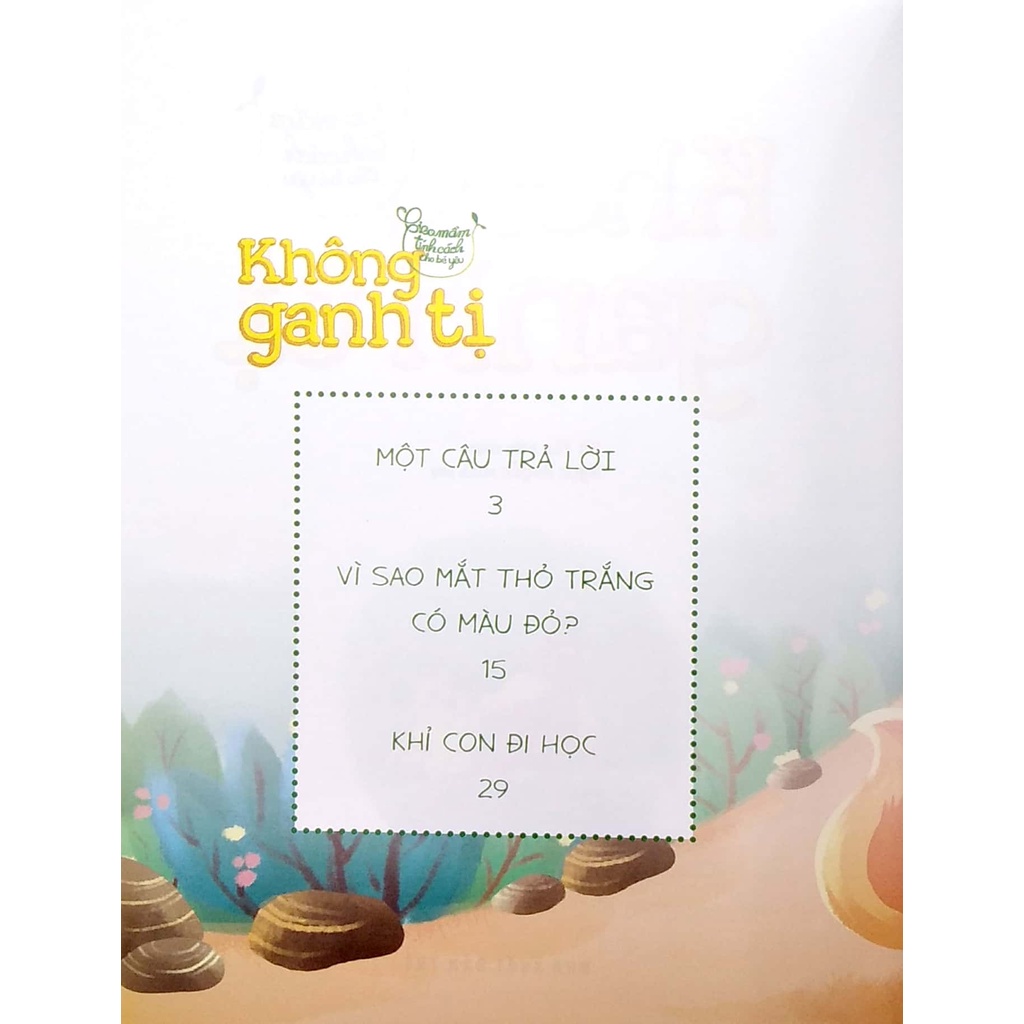 Sách Gieo Mầm Tính Cách Cho Bé Yêu - Không Ganh Tị (Tái Bản 2022)