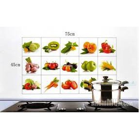 Giấy dán tường bếp chịu nhiệt cỡ 60cm x 90cm