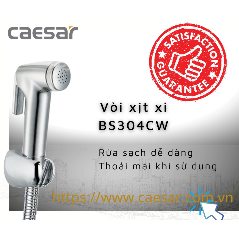 Bộ vòi xịt nhà vệ sinh BS304CW Caesar