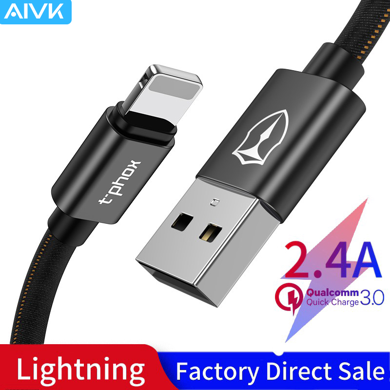 Dây cáp sạc T-phox đầu Lightning USB tiện dụng cho điện thoại