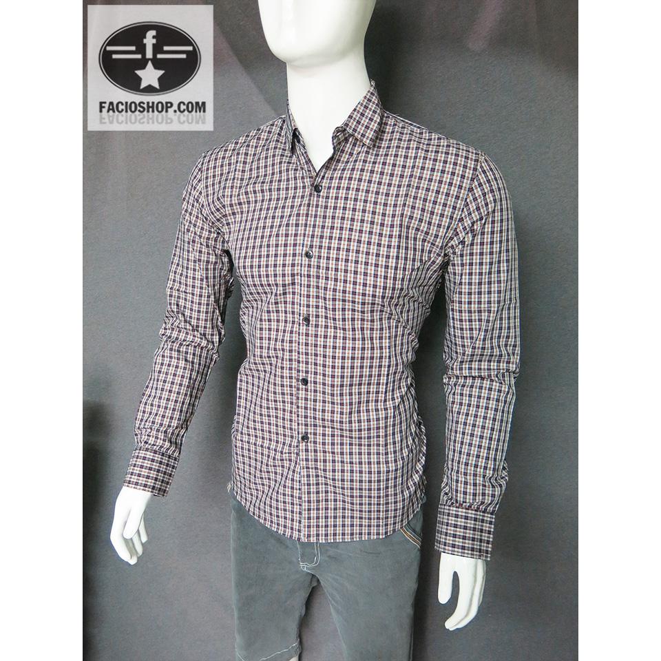 CHUYÊN SỈ VÀ LẺ ÁO SƠ MI NAM TAY DÀI FACIOSHOP SM264
