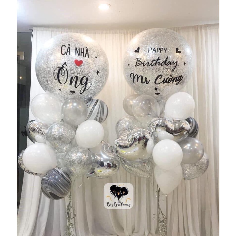 [TẶNG BÓNG TO IN TÊN] SET BÓNG BAY TRANG TRÍ KỈ NIỆM NGÀY YÊU, KỶ NIỆM NGÀY CƯỚI ANNIVERSARY AN01