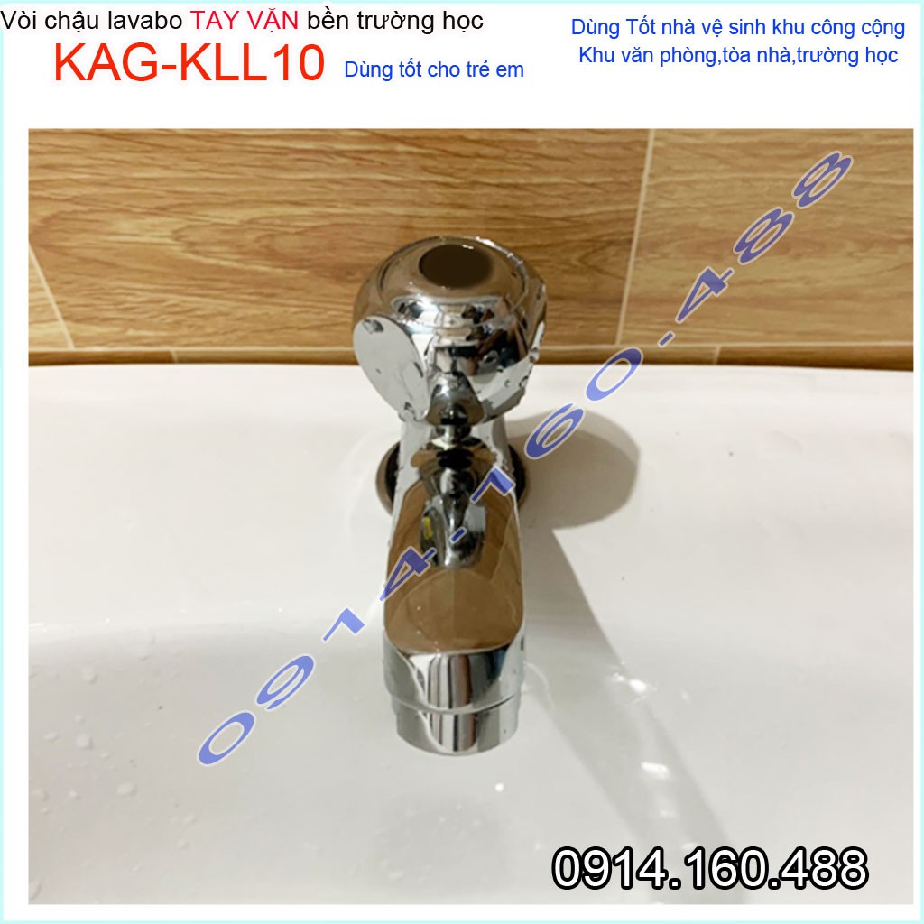 Vòi lavabo lạnh KAG-KLL10, vòi chậu rửa mặt tay vặn trái dưa cao cấp nước chảy mạnh sử dụng tốt