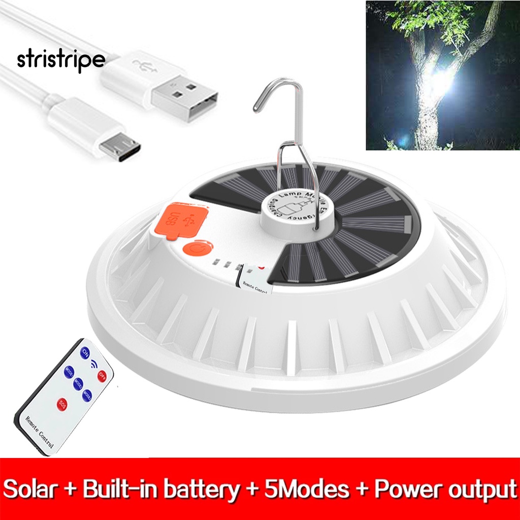 1 Bộ Bóng Đèn LED Năng Lượng Mặt Trời Bằng ABS Có Thể Sạc Lại