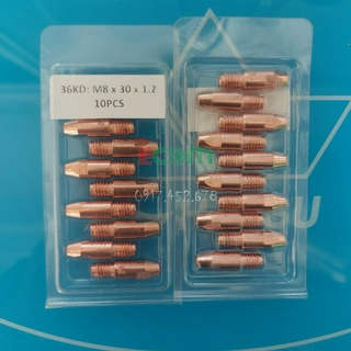 Bép hàn mig M8x30x0.8-1.0-1.2-1.6mm súng 36KD - 10 cái
