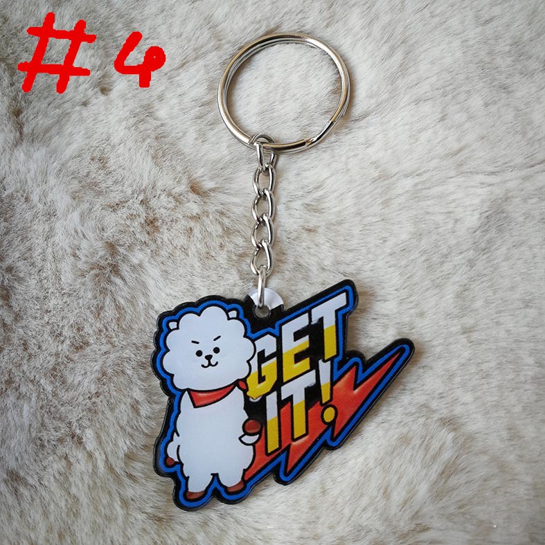 Móc Khóa Nhựa Acrylic Hình Các Thành Viên Nhóm Nhạc Bts Bt21