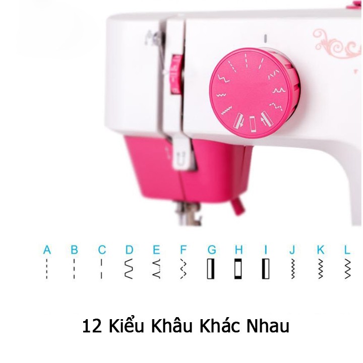 Máy Khâu Mini ENZO PRO, Máy May Gia Đình Với 12 Kiểu Máy Khác Nhau, Phù Hợp Với Mọi Loại Vải - ENZO