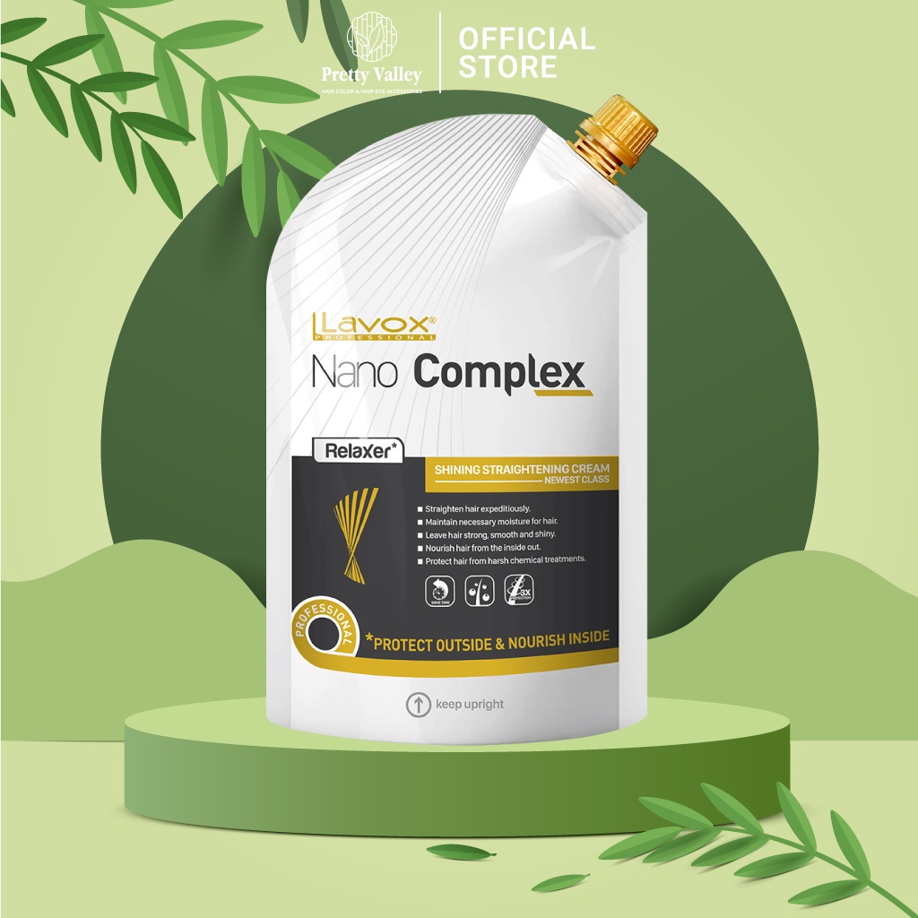 Kem duỗi tóc phủ bóng Lavox Nano Complex Thế hệ mới giúp duỗi tóc thẳng mượt tự nhiên, sáng bóng - Pretty Valley Store