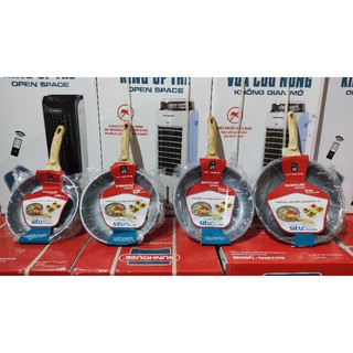 Chảo đúc siêu bền vân đá đáy từ Sunhouse mama SHG1126MMB, SHG1128MMB, SHG1130MMB -Hàng chính hãng