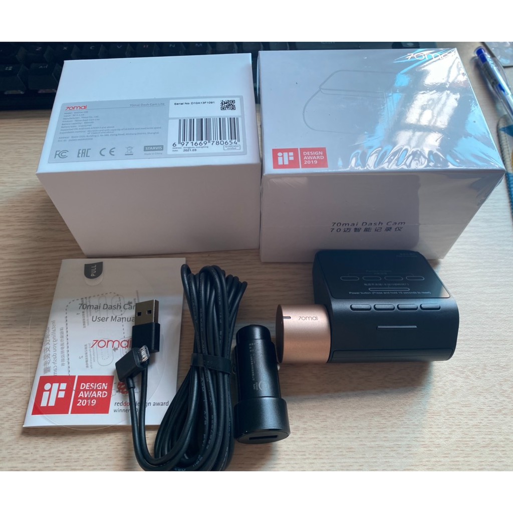 Camera hành trình 70mai Lite, bản Quốc tế, chất lượng full HD 1080P, hàng chuẩn chính hãng