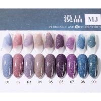 Sơn Gel giả bột,kim tuyến As mã AMJ | Chai đỏ