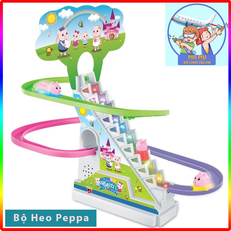 Heo Peppa Leo Thang, Đồ Chơi Trẻ Em Ngỗ Nghĩnh Có Nhạc Và Đèn