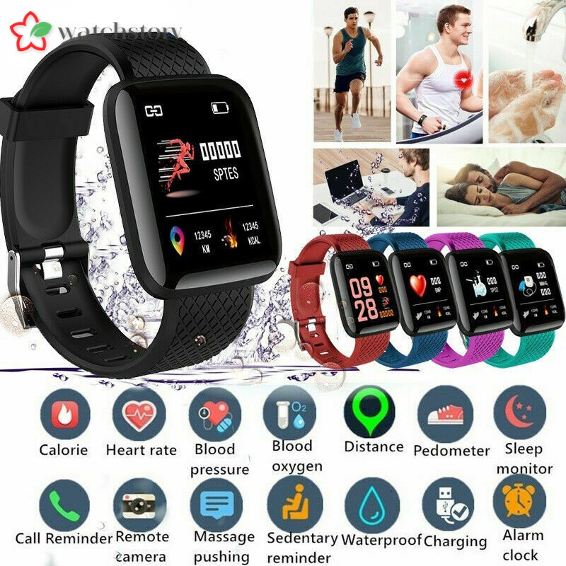 Đồng Hồ Thông Minh Đa Năng Theo Dõi Tình Trạng Sức Khỏe Ws 116 Plus Kèm Phụ Kiện