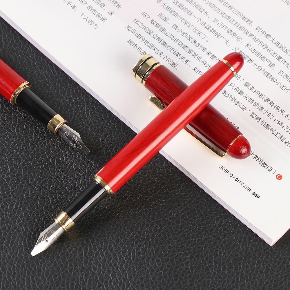 Bút Mực Bằng Tre Ngòi Mảnh Màu Cầu Vồng