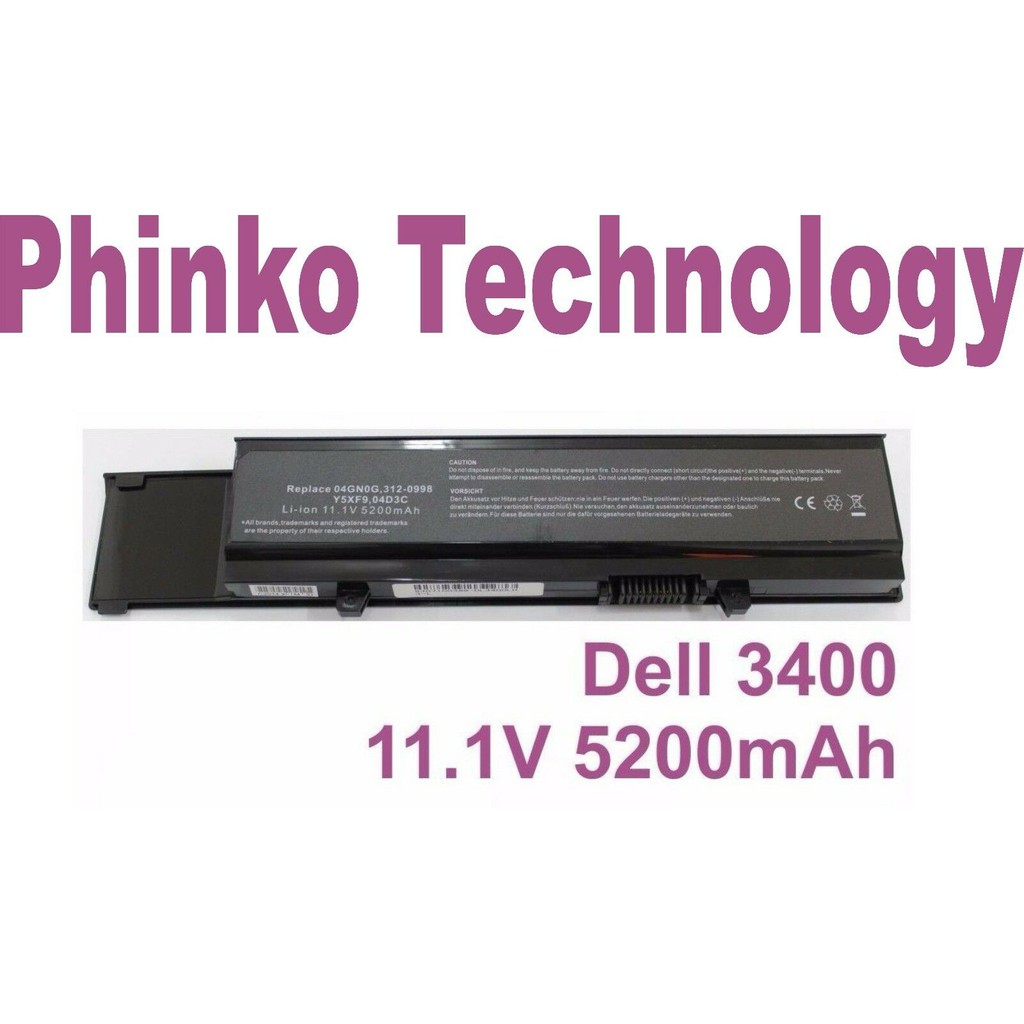 Pin laptop Dell Vostro 3400 3500 3700 7FJ92 07FJ92 4JK6R Y5XF9 CYDWV R5PJR