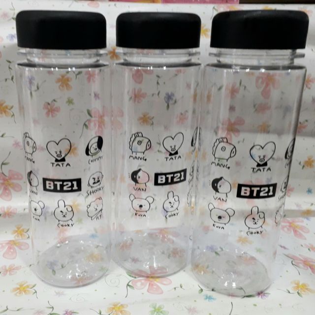 Combo bình nước BT21 VÀ 3 HUY HIỆU BT21 giá 100k