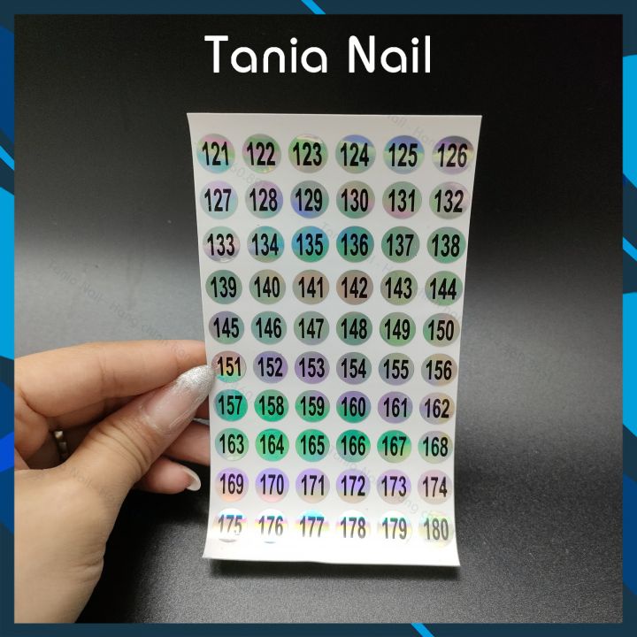 Tem Decal Số Dán Chai Sơn Tem Số Dán Nắp Chai Sơn Từ 01 Đến 300