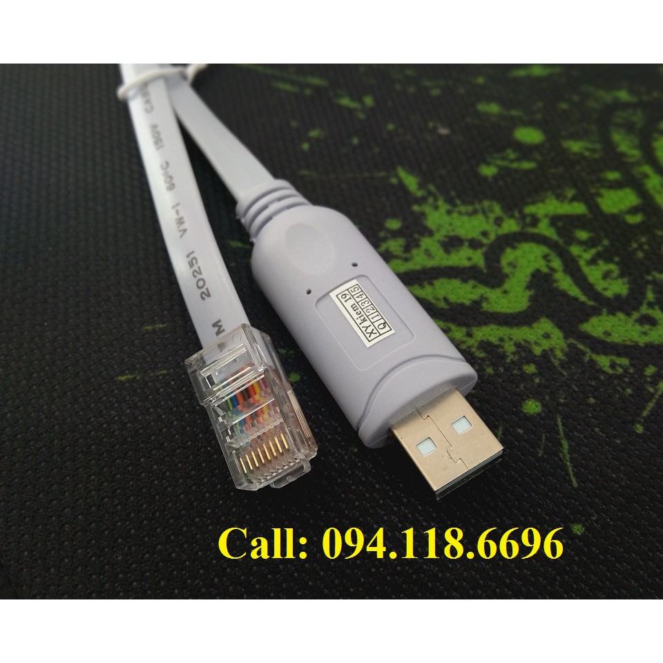 Cáp lập trình cisco - console USB to RJ45 Cable