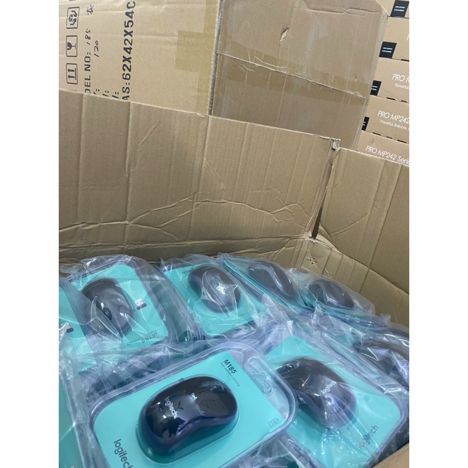 Chuột Không Dây Logitech M185 - Bảo Hành 12 Tháng