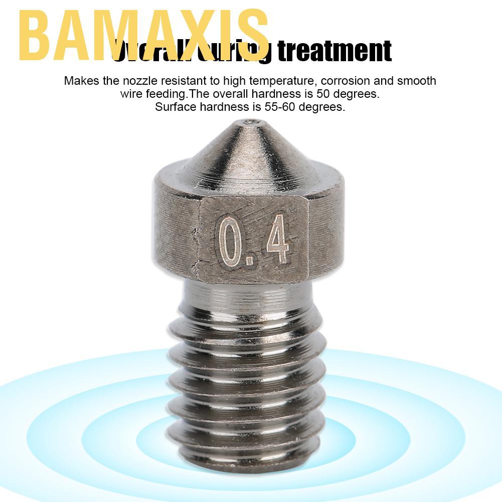 Bộ 10 Đầu Phun Bằng Thép 0.2mm / 0.3mm / 0.4mm / 0.5mm Cho Máy In 3d