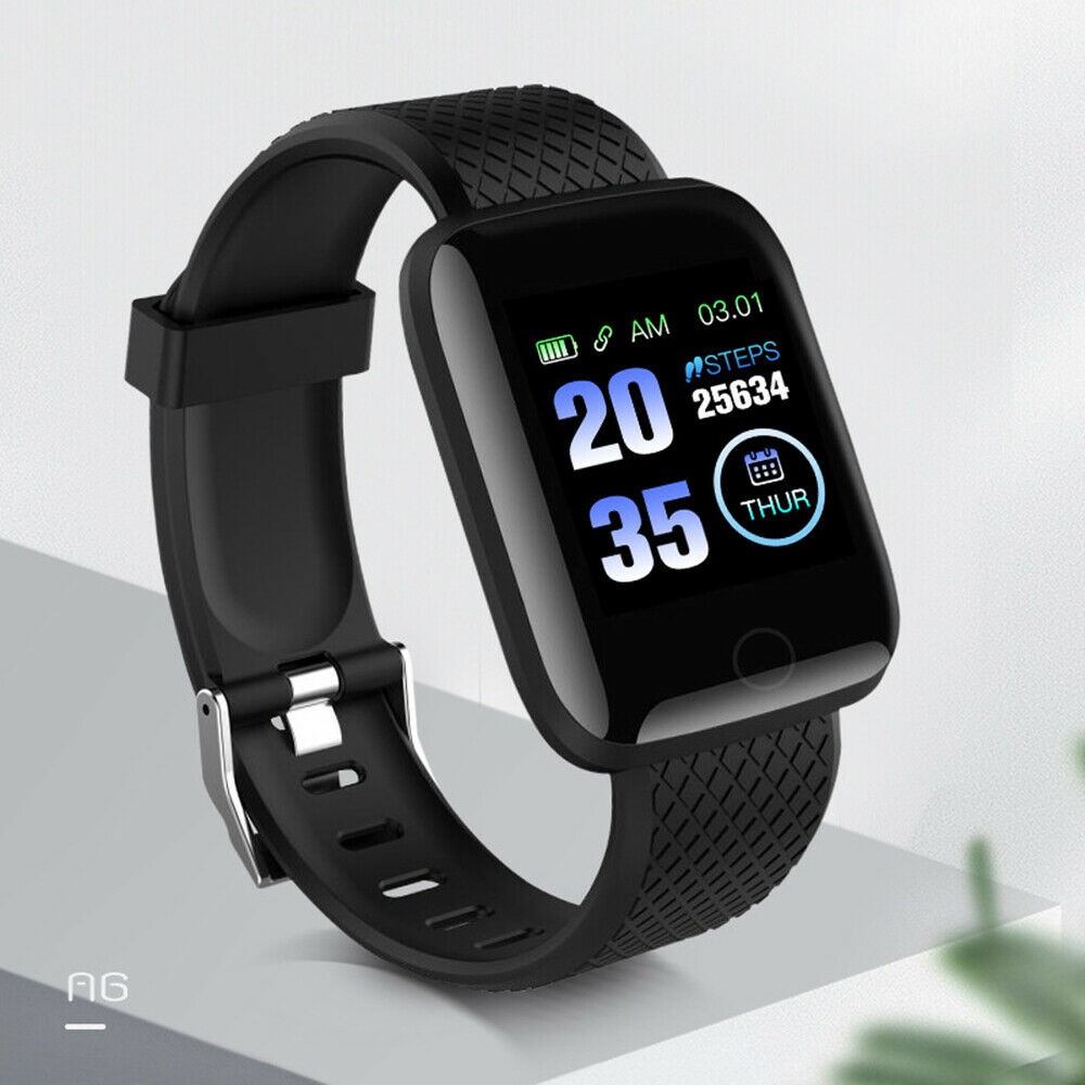 Bộ Đồng Hồ Thông Minh Bluetooth 116plus 1.3inch Tft Chống Nước Ip67 Giám Sát Nhịp Tim Cho Android Ios Pk Fitbit Charge 2 Fitbit Versa