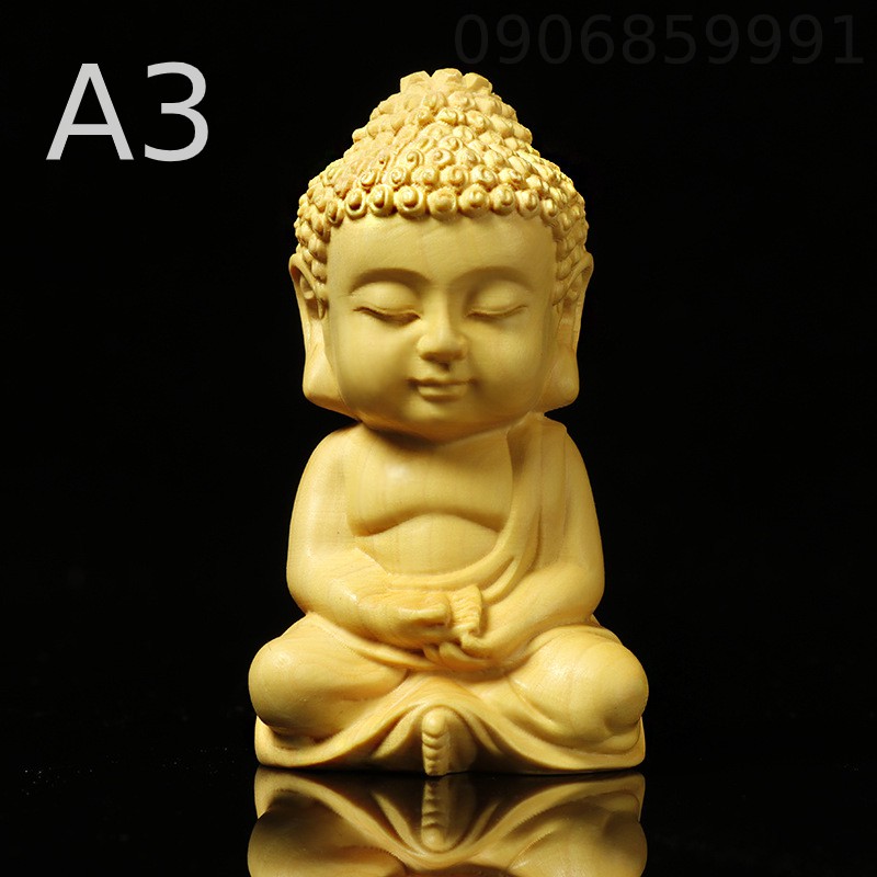 Tượng gỗ trang trí Như Lai - Thích Ca Mâu Ni nhỏ
