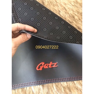 Thảm Taplo Huyndai Getz - Da carbon Cao Cấp