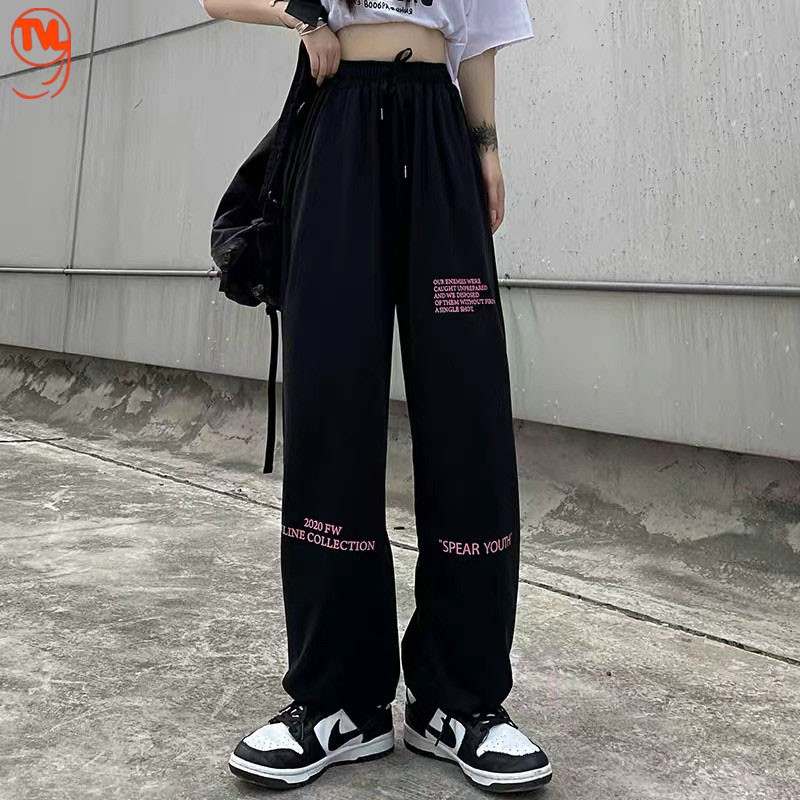 Quần ống rộng unisex nam nữ TVL1999, dáng quần jogger phong cách đường phố cạp chun bo gấu chất liệu cao cấp dày dặn.