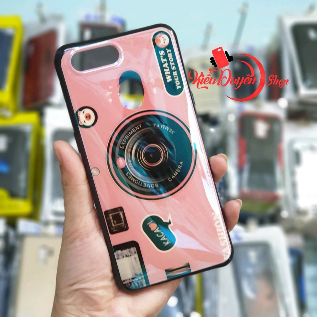 Ốp lưng Realme 2 hình máy ảnh kèm giá đỡ và dây đeo