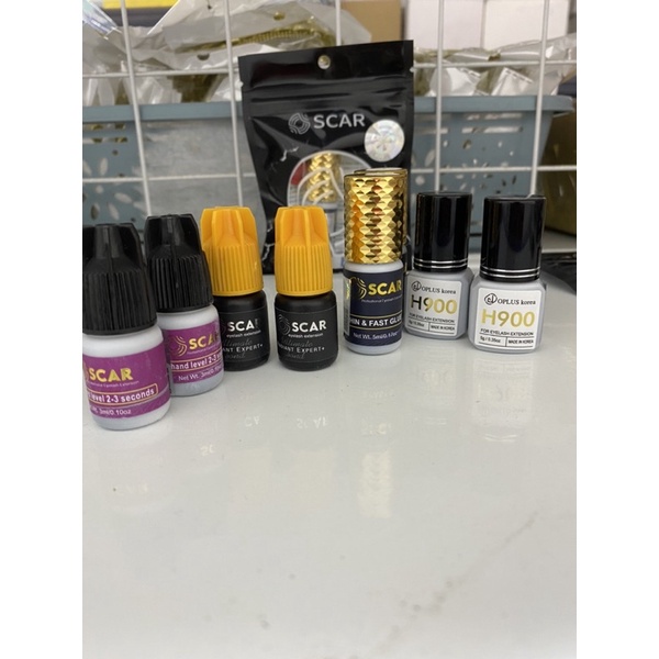 Keo nối mi Oscar chính hãng, Keo nối mi không cay siêu bền, 1 lọ 5ml, đủ màu Xanh, Tím, Đen