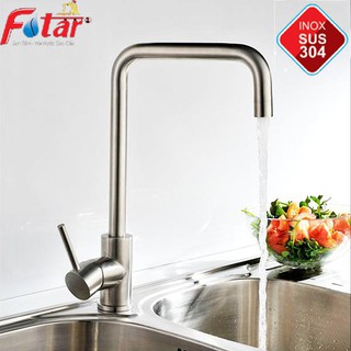 [RẺ VÔ ĐỊCH] Vòi Rửa Chén Bát Nóng Lạnh INOX 304 N4001 và 2 dây inox 304 nóng lạnh dùng cho 2 hộc chậu VÒI SỐ 7