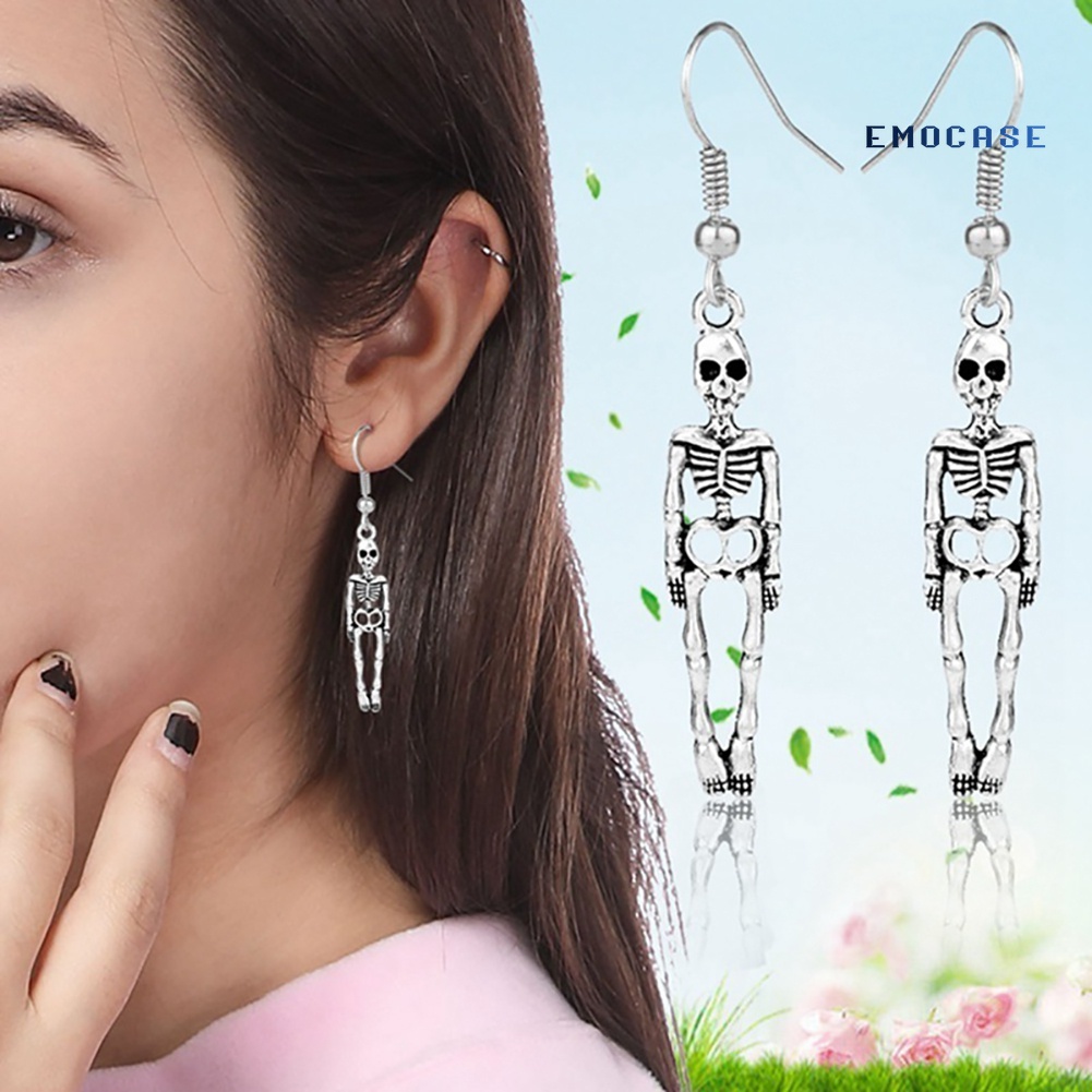 Khuyên Tai Hình Bộ Xương Phong Cách Vintage