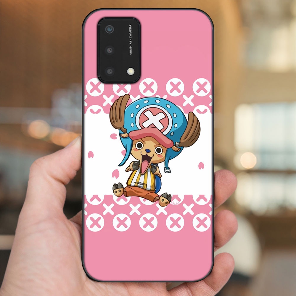 Ốp lưng Oppo A74, A93 5G, A95 viền đen in hình Chopper One Piece Đảo Hải Tặc
