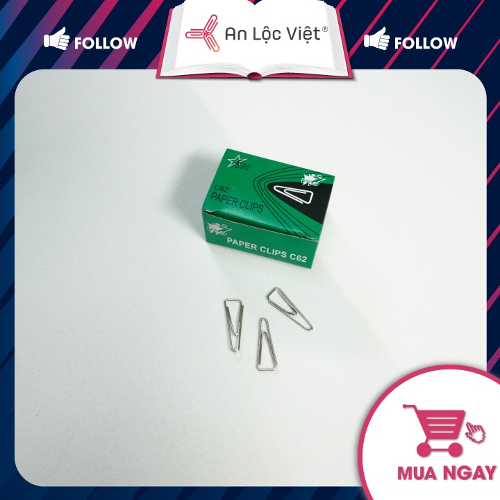Combo 5 Hộp Kim kẹp giấy/ Kẹp tài liệu - Hồ sơ C32 - C62- C82