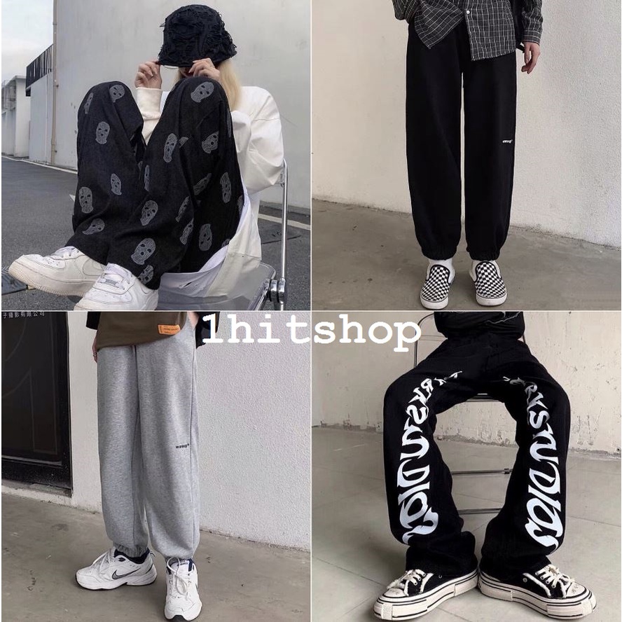 Quần Ống Rộng IN 4 MẪU Ulzzang Unisex 1hitshop