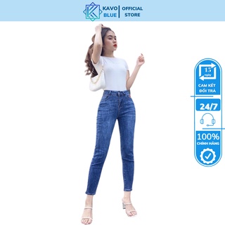 Quần Jean Nữ Lưng Cao KAVO BLUE BY919-205