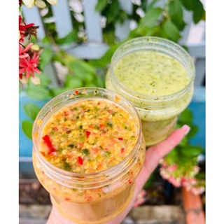 Hủ 500gr muối ớt xanh - đỏ siêu ngon