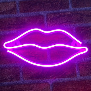 Đèn led neon đôi môi
