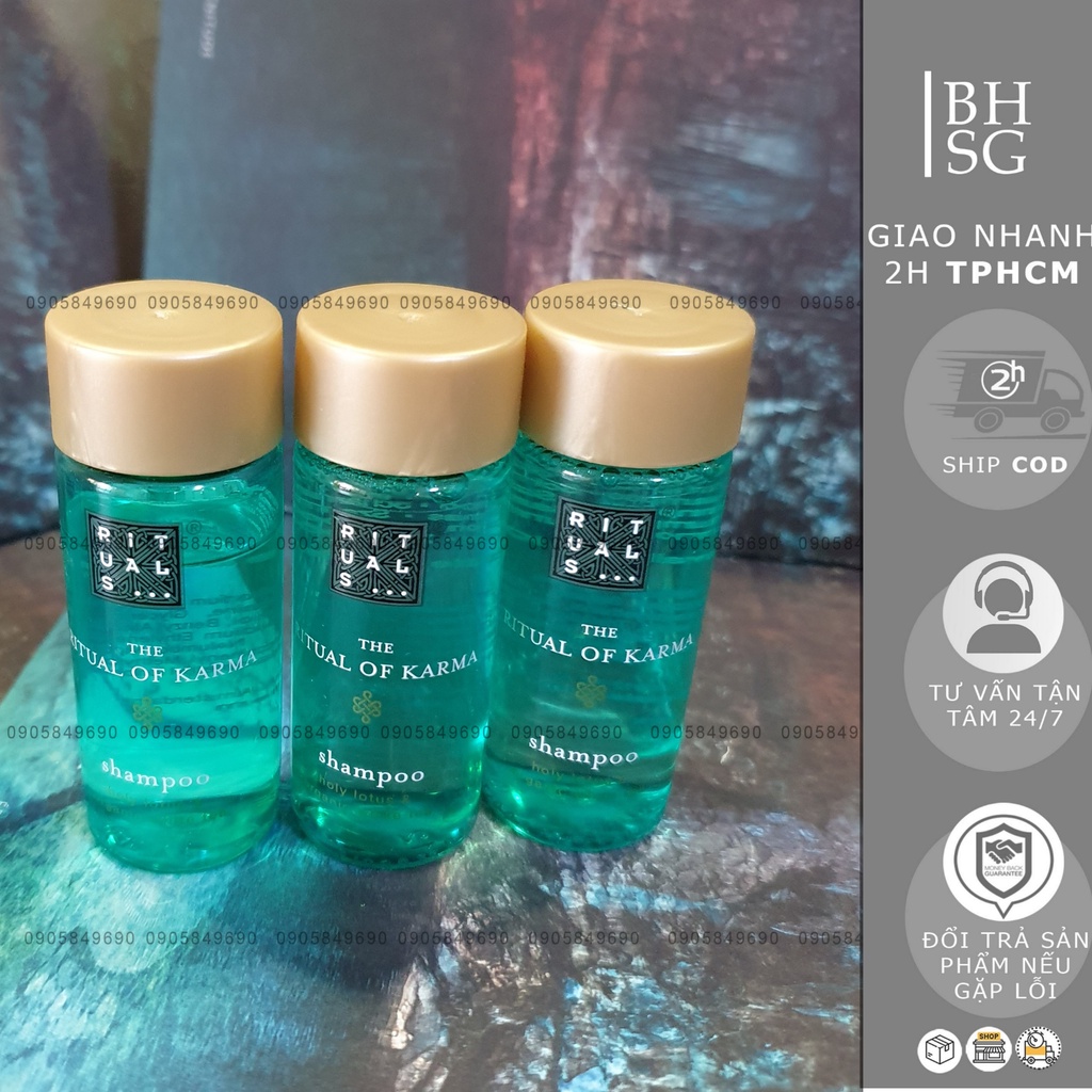 Sữa tắm dưỡng ẩm dưỡng da và dầu gội mini cao cấp rituals  - travel