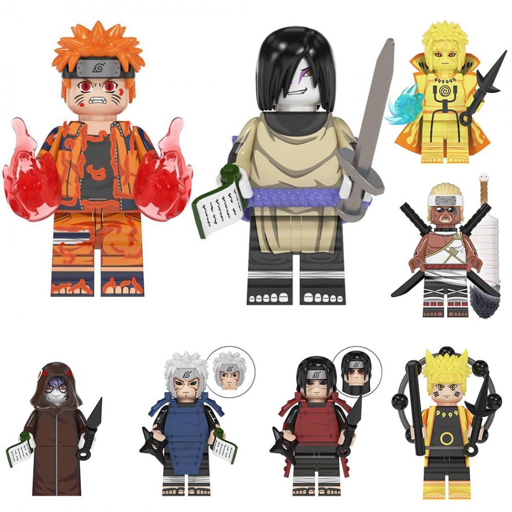 Mô hình đồ chơi lego nhân vật Akatsuki Sasuke Itachi Madara chất lượng cao