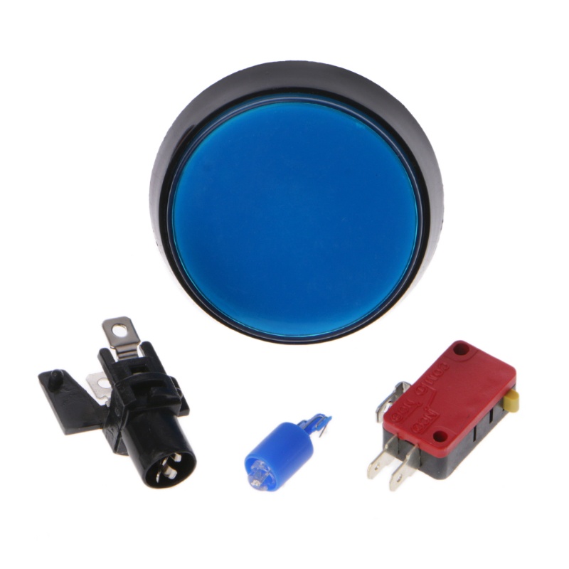 Set 5 Nút Nhấn Tròn 5 Màu 60mm Chuyên Dụng Cho Tay Cầm Chơi Game Arcade